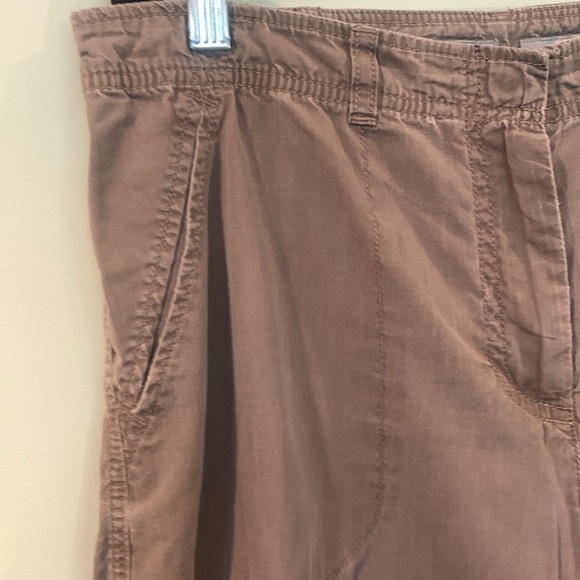 J. Jill Genuine Fit at Waist Brown Casual Cropped Cotton Pants Women’s Size 13 - Picture 3 of 10
